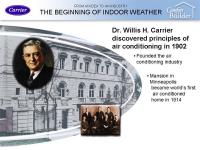 Carrier--The Beginning of Air Conditioning