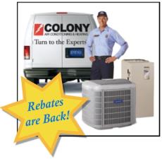 Air Conditioning and Heating Rebates for Carrier in The Colony, TX