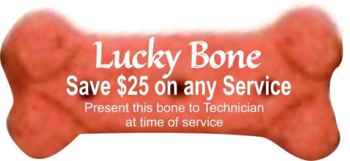 lucky bone-save $25 on any service