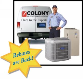 Air Conditioning Rebates & Discounts in Lewisville TX, Flower Mound TX, Frisco TX, Plano TX.