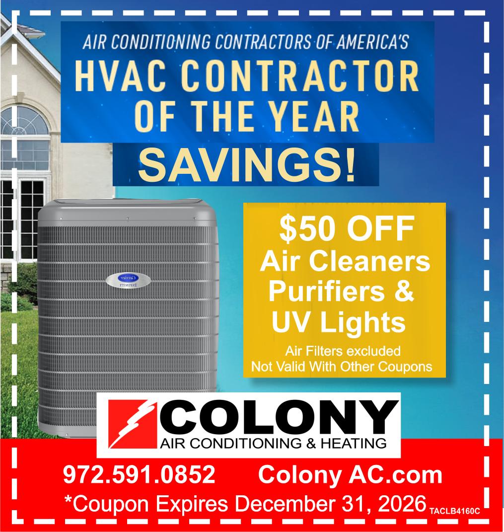Special offers services by Colony Air Conditioning & Heating.